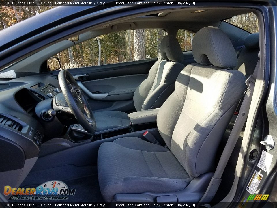 2011 Honda Civic EX Coupe Polished Metal Metallic / Gray Photo #22