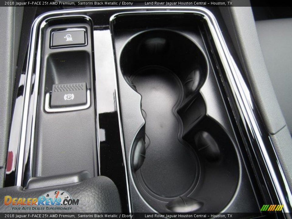 2018 Jaguar F-PACE 25t AWD Premium Santorini Black Metallic / Ebony Photo #35