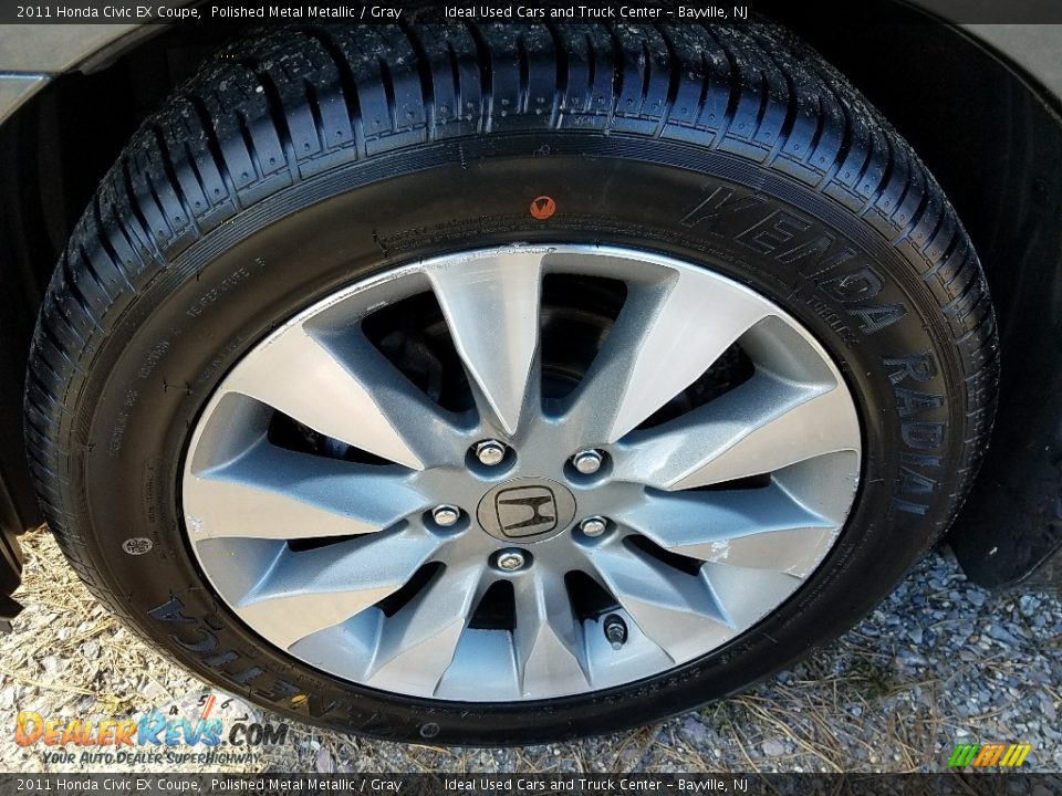 2011 Honda Civic EX Coupe Polished Metal Metallic / Gray Photo #25