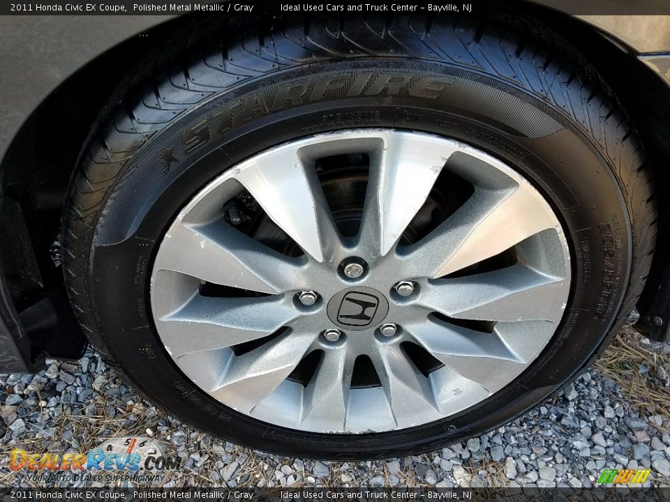 2011 Honda Civic EX Coupe Polished Metal Metallic / Gray Photo #26
