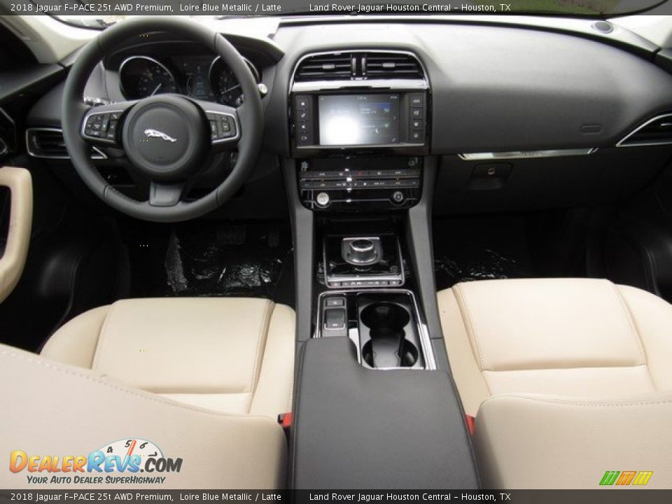 2018 Jaguar F-PACE 25t AWD Premium Loire Blue Metallic / Latte Photo #4