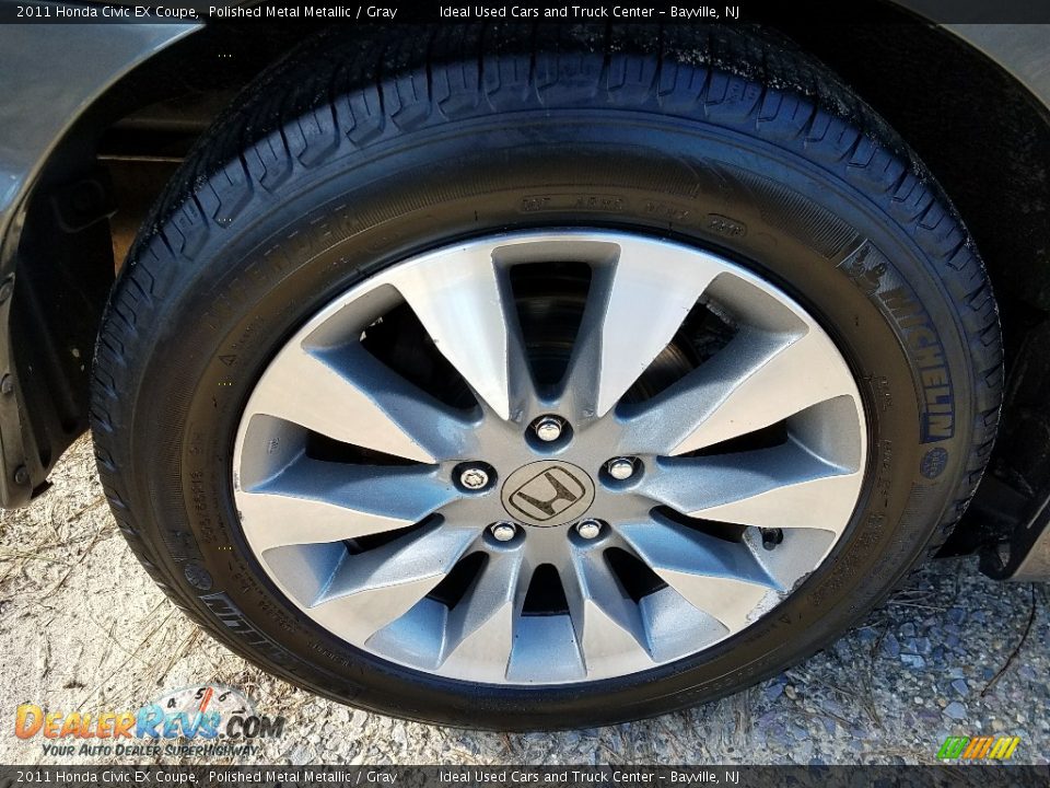 2011 Honda Civic EX Coupe Polished Metal Metallic / Gray Photo #27
