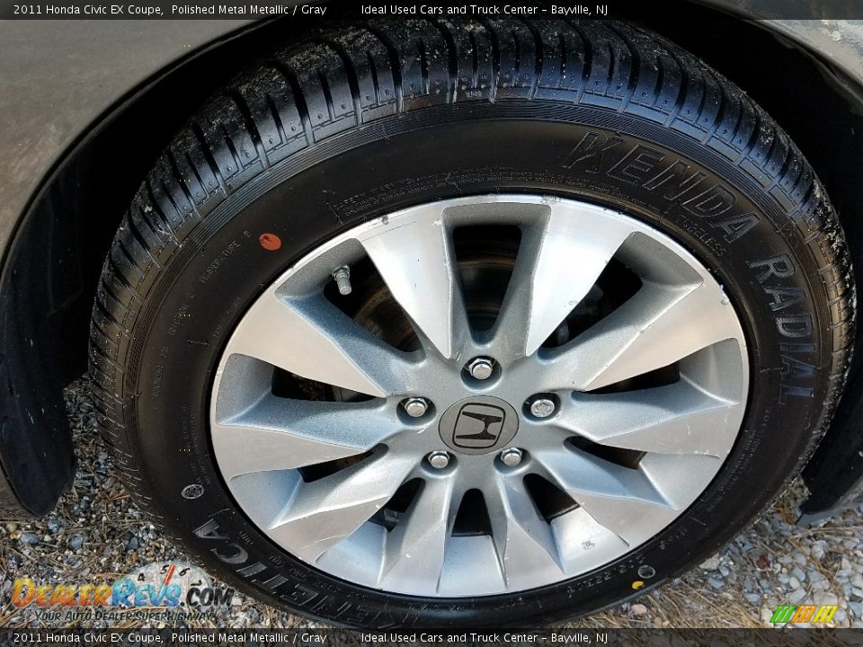 2011 Honda Civic EX Coupe Polished Metal Metallic / Gray Photo #28