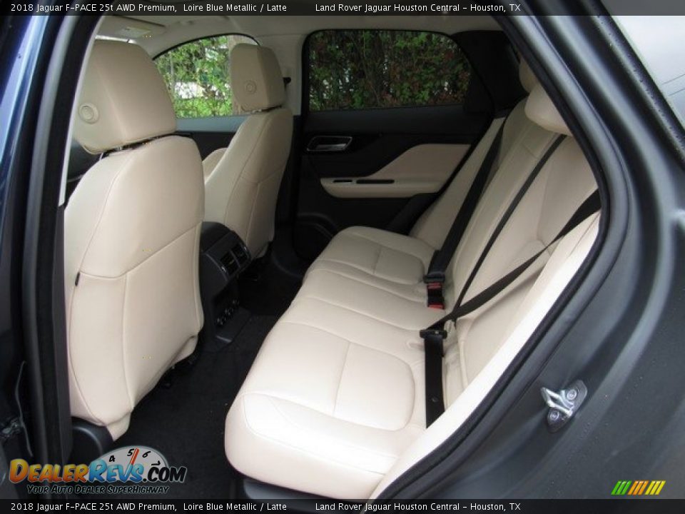 2018 Jaguar F-PACE 25t AWD Premium Loire Blue Metallic / Latte Photo #13