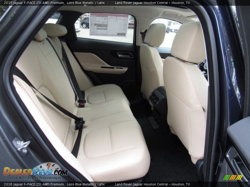 2018 Jaguar F-PACE 25t AWD Premium Loire Blue Metallic / Latte Photo #19