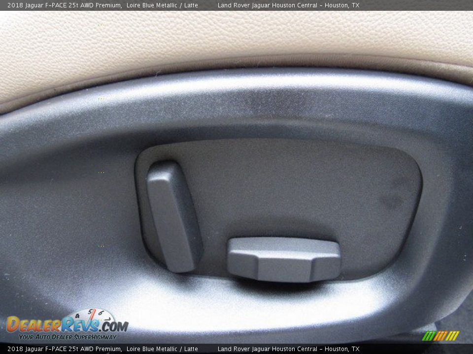 2018 Jaguar F-PACE 25t AWD Premium Loire Blue Metallic / Latte Photo #20