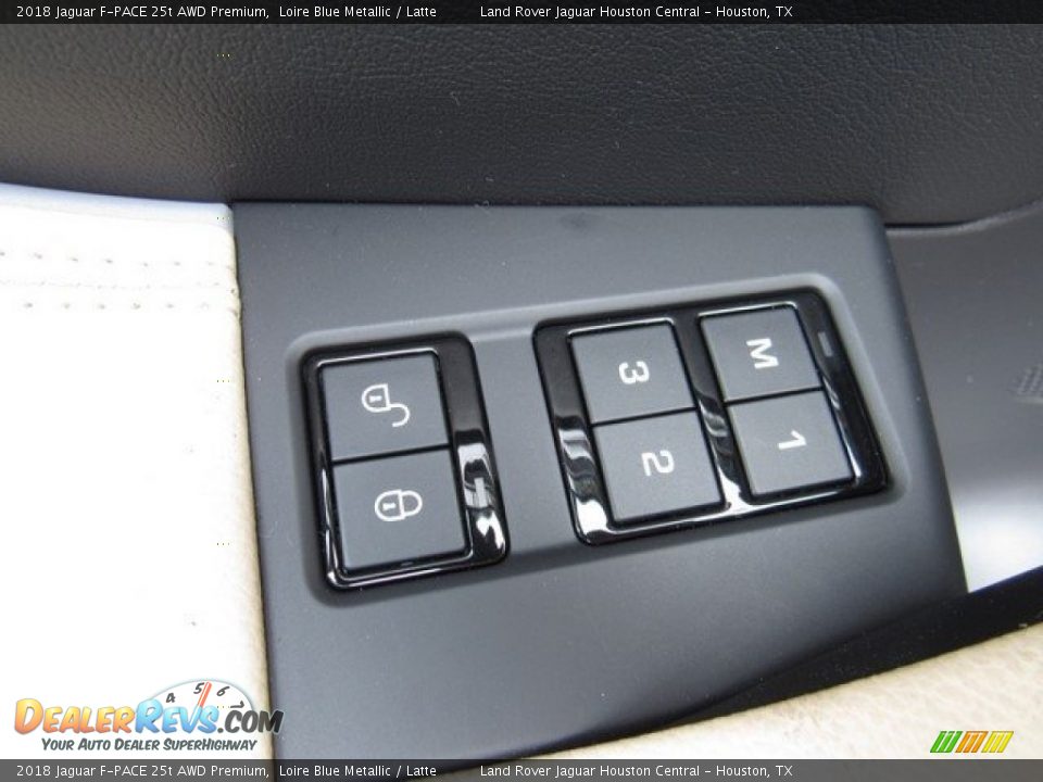 2018 Jaguar F-PACE 25t AWD Premium Loire Blue Metallic / Latte Photo #26