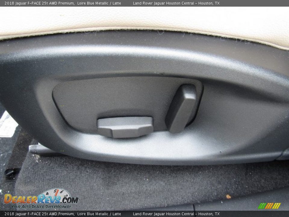 2018 Jaguar F-PACE 25t AWD Premium Loire Blue Metallic / Latte Photo #27