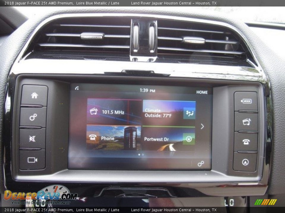 2018 Jaguar F-PACE 25t AWD Premium Loire Blue Metallic / Latte Photo #32