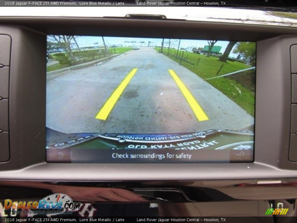 2018 Jaguar F-PACE 25t AWD Premium Loire Blue Metallic / Latte Photo #35