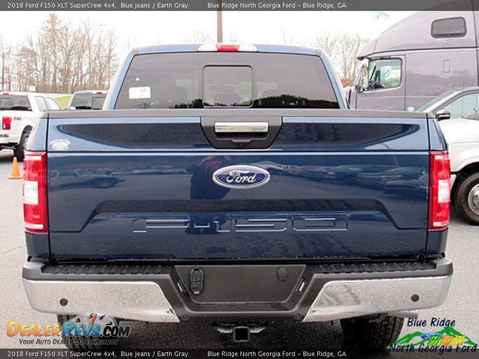 2018 Ford F150 XLT SuperCrew 4x4 Blue Jeans / Earth Gray Photo #4