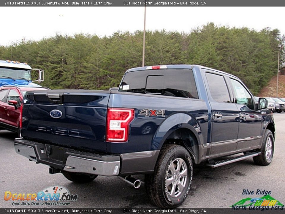 2018 Ford F150 XLT SuperCrew 4x4 Blue Jeans / Earth Gray Photo #5