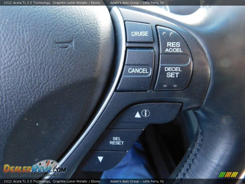 2012 Acura TL 3.5 Technology Graphite Luster Metallic / Ebony Photo #34
