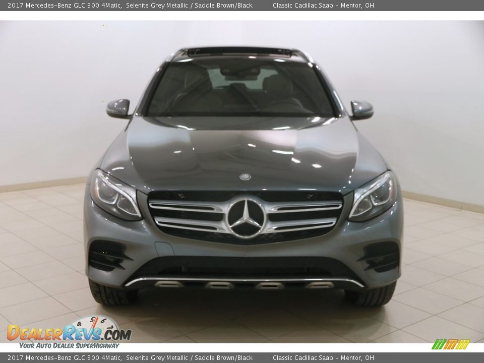 2017 Mercedes-Benz GLC 300 4Matic Selenite Grey Metallic / Saddle Brown/Black Photo #2