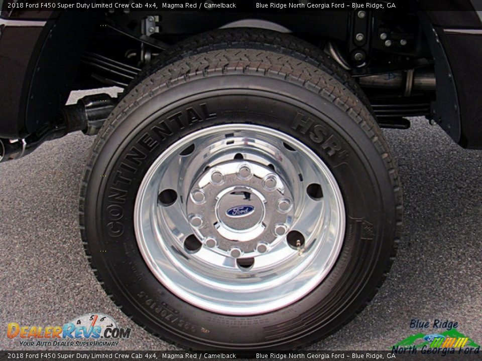 2018 Ford F450 Super Duty Limited Crew Cab 4x4 Magma Red / Camelback Photo #9