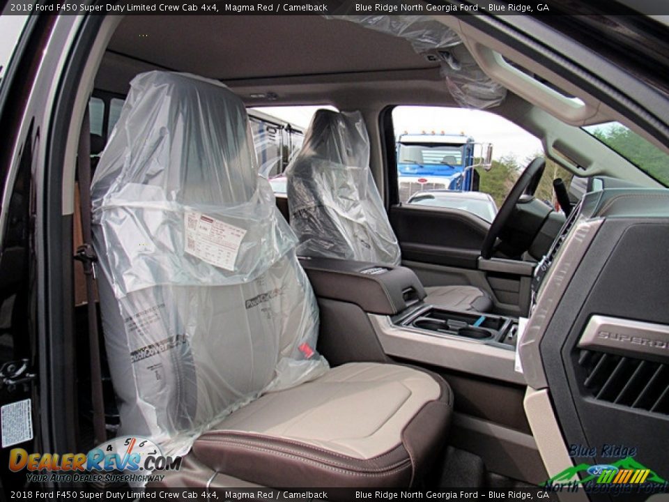 2018 Ford F450 Super Duty Limited Crew Cab 4x4 Magma Red / Camelback Photo #11