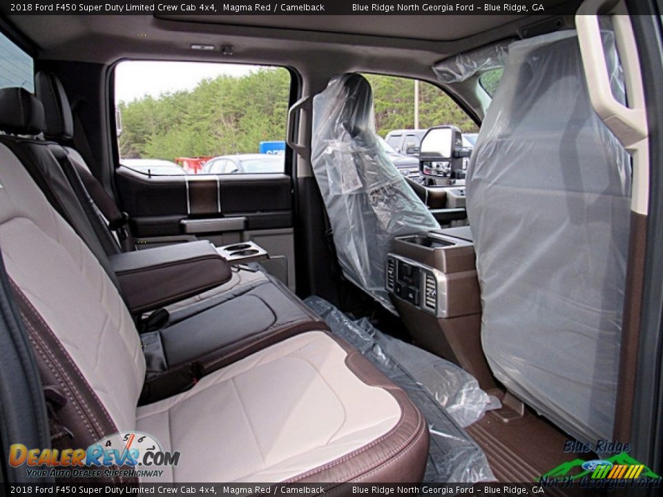 2018 Ford F450 Super Duty Limited Crew Cab 4x4 Magma Red / Camelback Photo #12