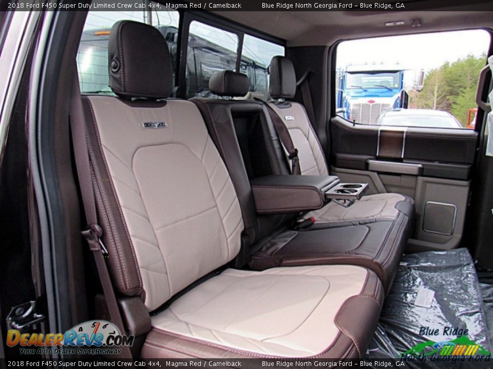 2018 Ford F450 Super Duty Limited Crew Cab 4x4 Magma Red / Camelback Photo #13