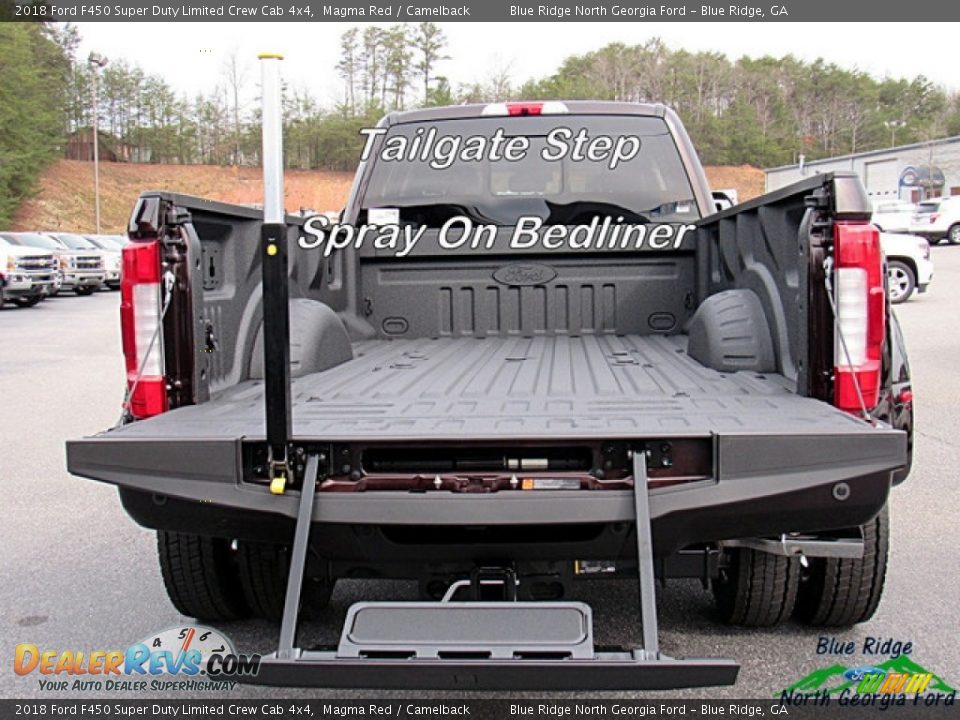 2018 Ford F450 Super Duty Limited Crew Cab 4x4 Magma Red / Camelback Photo #14