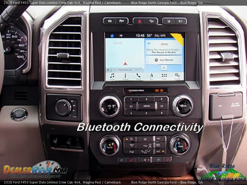 2018 Ford F450 Super Duty Limited Crew Cab 4x4 Magma Red / Camelback Photo #16