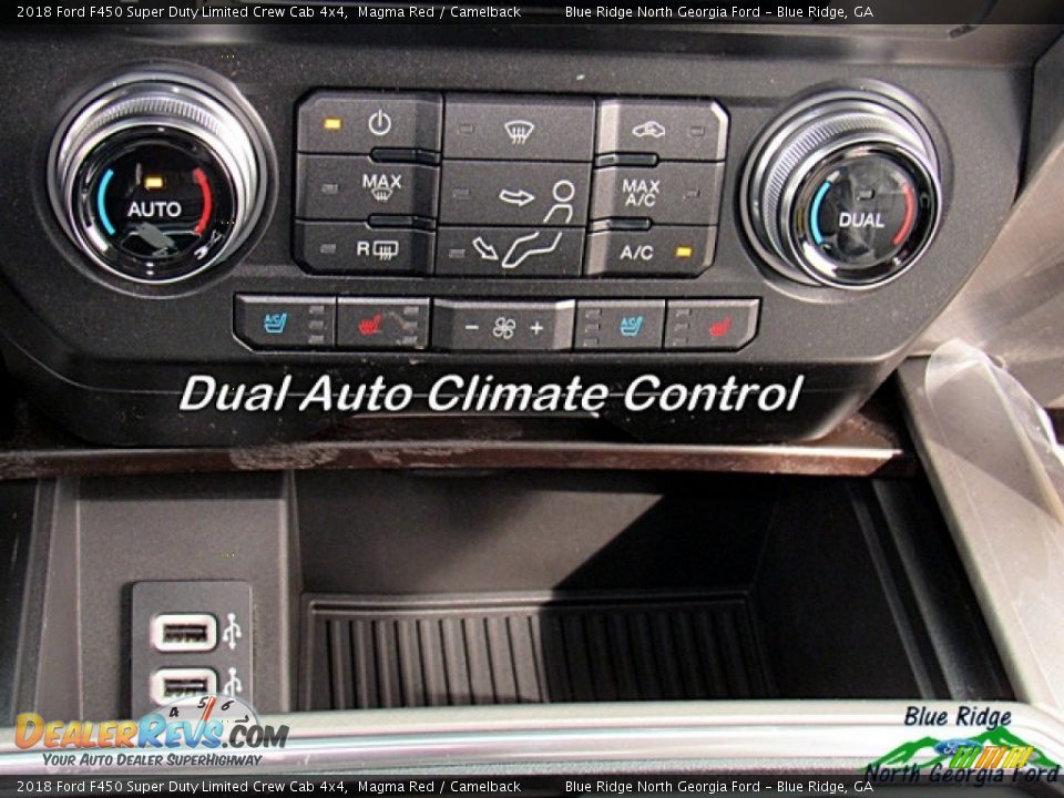 2018 Ford F450 Super Duty Limited Crew Cab 4x4 Magma Red / Camelback Photo #23