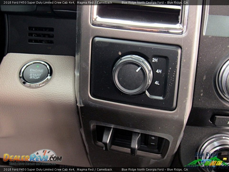 2018 Ford F450 Super Duty Limited Crew Cab 4x4 Magma Red / Camelback Photo #24