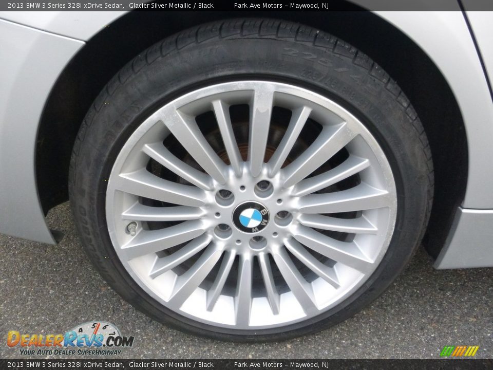 2013 BMW 3 Series 328i xDrive Sedan Glacier Silver Metallic / Black Photo #31