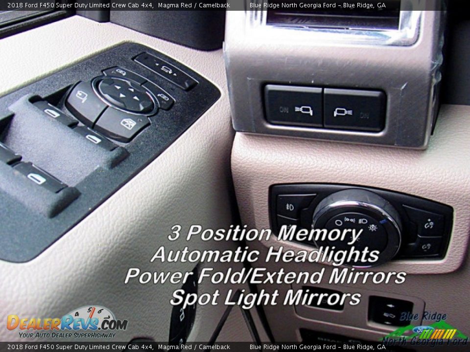 2018 Ford F450 Super Duty Limited Crew Cab 4x4 Magma Red / Camelback Photo #25