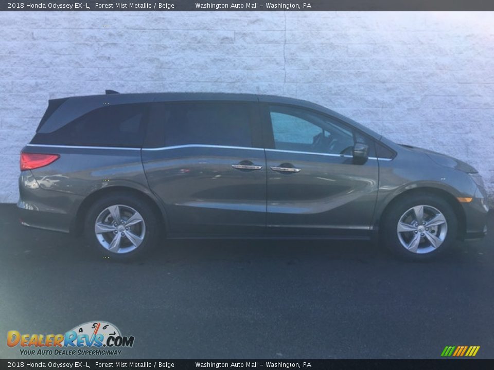 2018 Honda Odyssey EX-L Forest Mist Metallic / Beige Photo #3