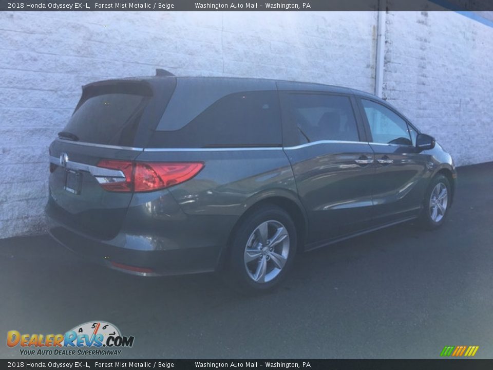 2018 Honda Odyssey EX-L Forest Mist Metallic / Beige Photo #4