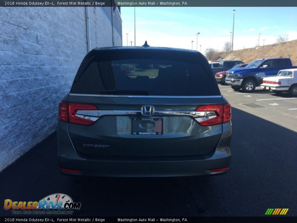 2018 Honda Odyssey EX-L Forest Mist Metallic / Beige Photo #5