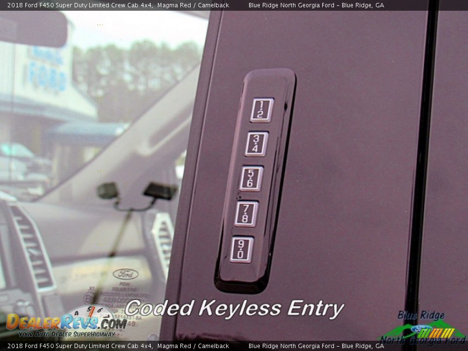 2018 Ford F450 Super Duty Limited Crew Cab 4x4 Magma Red / Camelback Photo #27