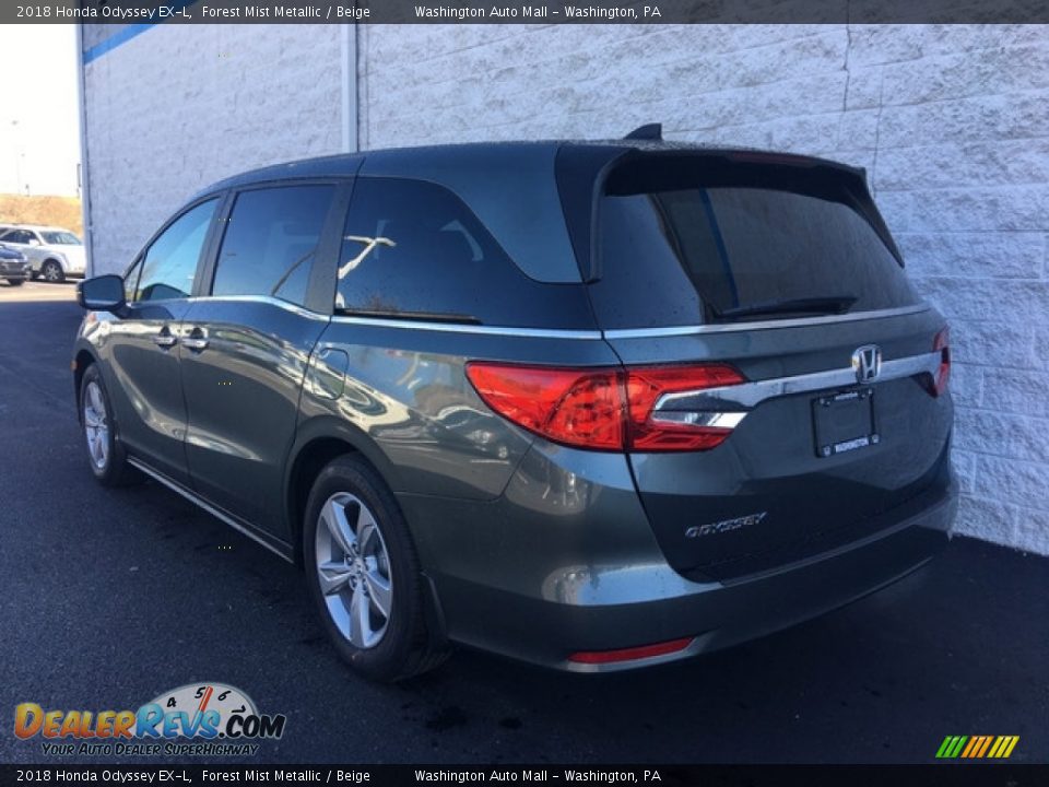 2018 Honda Odyssey EX-L Forest Mist Metallic / Beige Photo #6