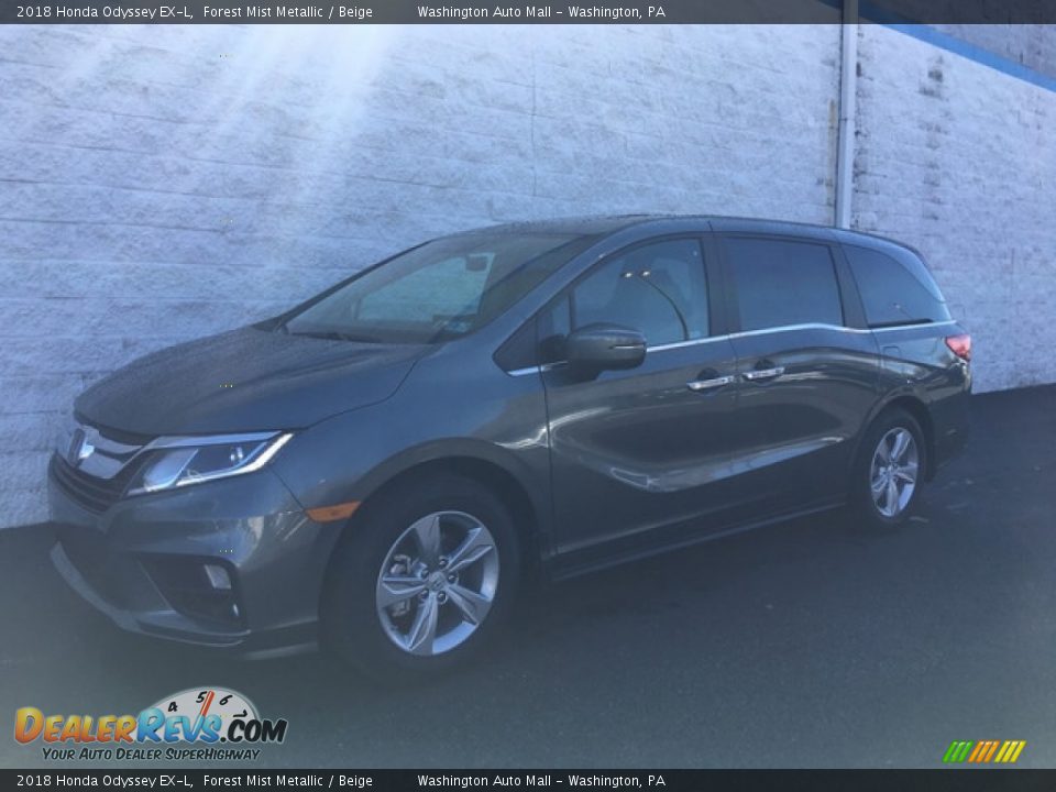 2018 Honda Odyssey EX-L Forest Mist Metallic / Beige Photo #8
