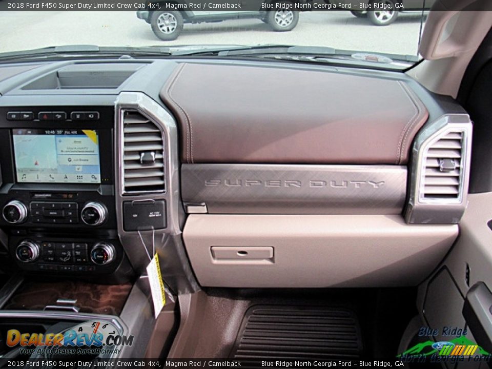 2018 Ford F450 Super Duty Limited Crew Cab 4x4 Magma Red / Camelback Photo #30