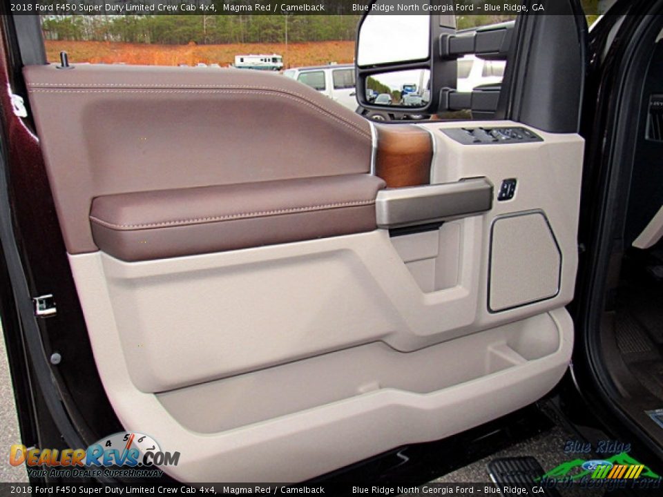 2018 Ford F450 Super Duty Limited Crew Cab 4x4 Magma Red / Camelback Photo #31