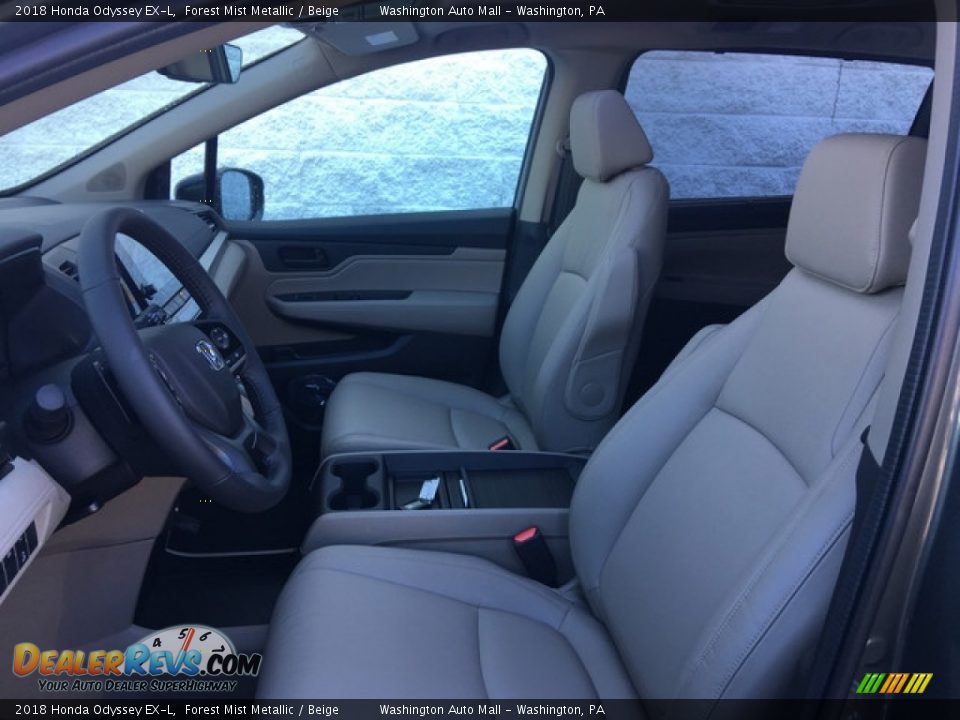 2018 Honda Odyssey EX-L Forest Mist Metallic / Beige Photo #12