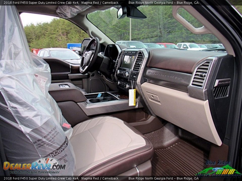 2018 Ford F450 Super Duty Limited Crew Cab 4x4 Magma Red / Camelback Photo #33