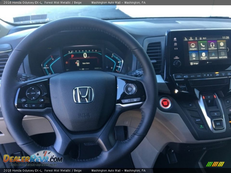 2018 Honda Odyssey EX-L Forest Mist Metallic / Beige Photo #14