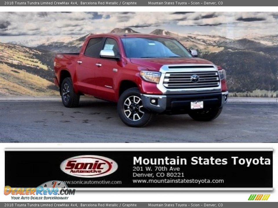 2018 Toyota Tundra Limited CrewMax 4x4 Barcelona Red Metallic / Graphite Photo #1