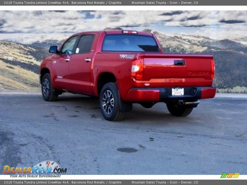2018 Toyota Tundra Limited CrewMax 4x4 Barcelona Red Metallic / Graphite Photo #3