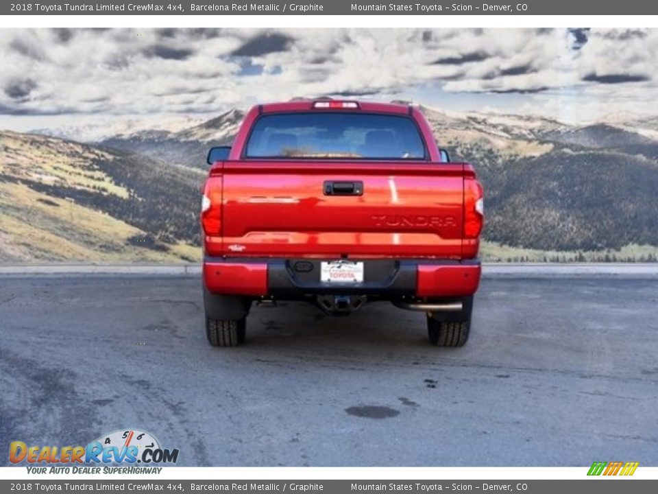2018 Toyota Tundra Limited CrewMax 4x4 Barcelona Red Metallic / Graphite Photo #4