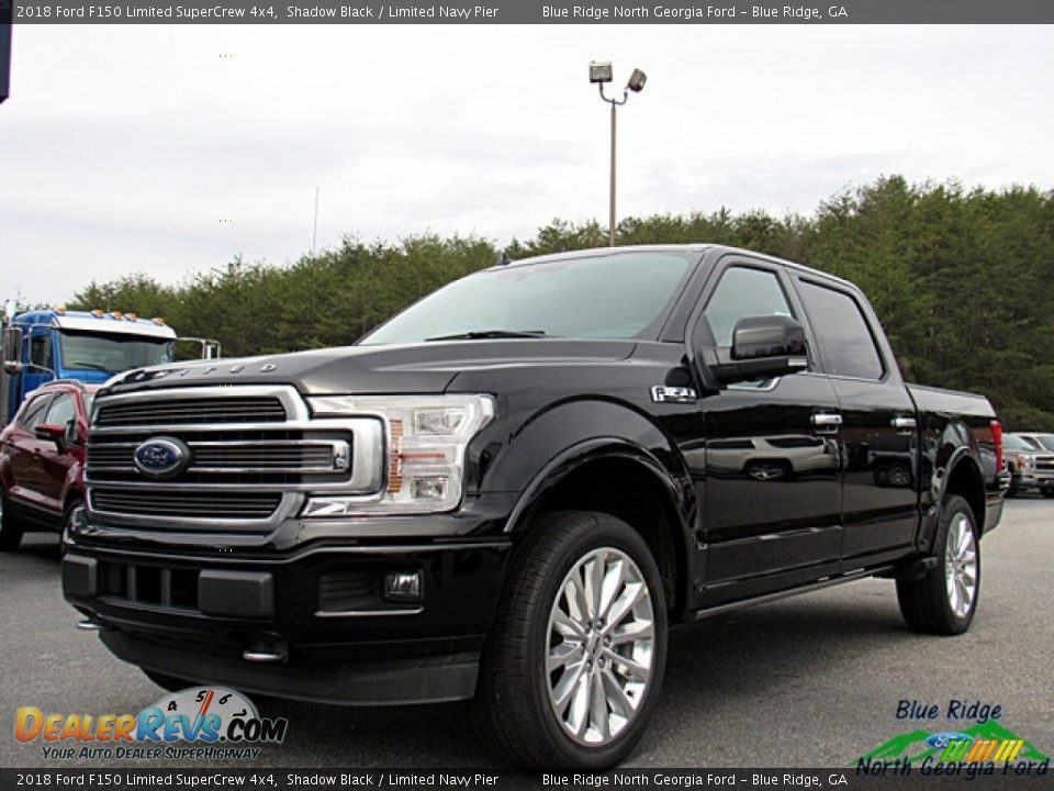 2018 Ford F150 Limited SuperCrew 4x4 Shadow Black / Limited Navy Pier Photo #1