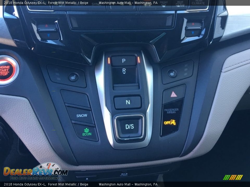 2018 Honda Odyssey EX-L Forest Mist Metallic / Beige Photo #22