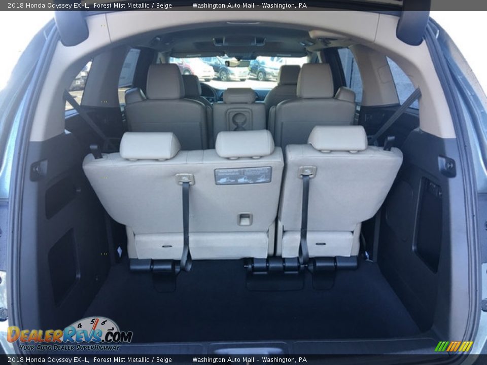 2018 Honda Odyssey EX-L Forest Mist Metallic / Beige Photo #27