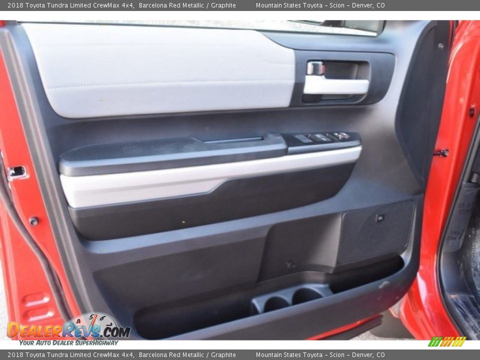 2018 Toyota Tundra Limited CrewMax 4x4 Barcelona Red Metallic / Graphite Photo #20