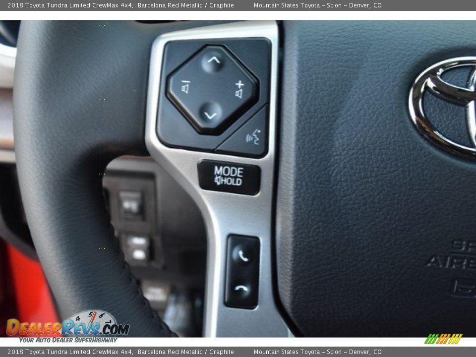 2018 Toyota Tundra Limited CrewMax 4x4 Barcelona Red Metallic / Graphite Photo #26