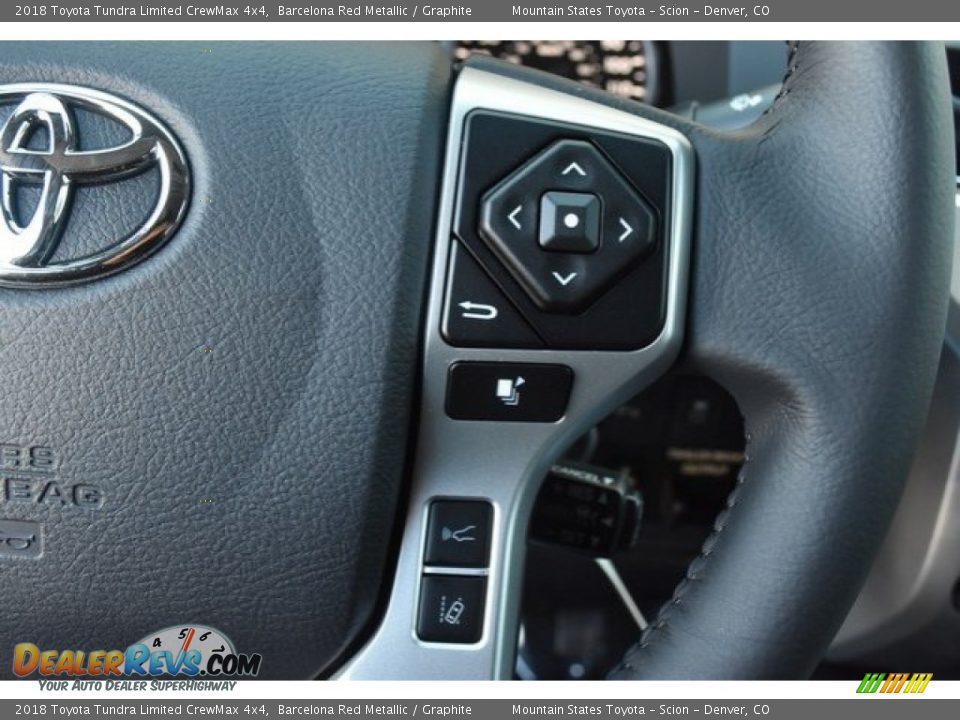 2018 Toyota Tundra Limited CrewMax 4x4 Barcelona Red Metallic / Graphite Photo #27