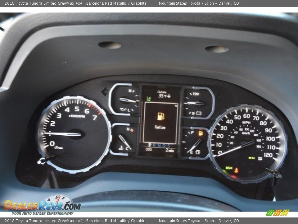 2018 Toyota Tundra Limited CrewMax 4x4 Barcelona Red Metallic / Graphite Photo #28