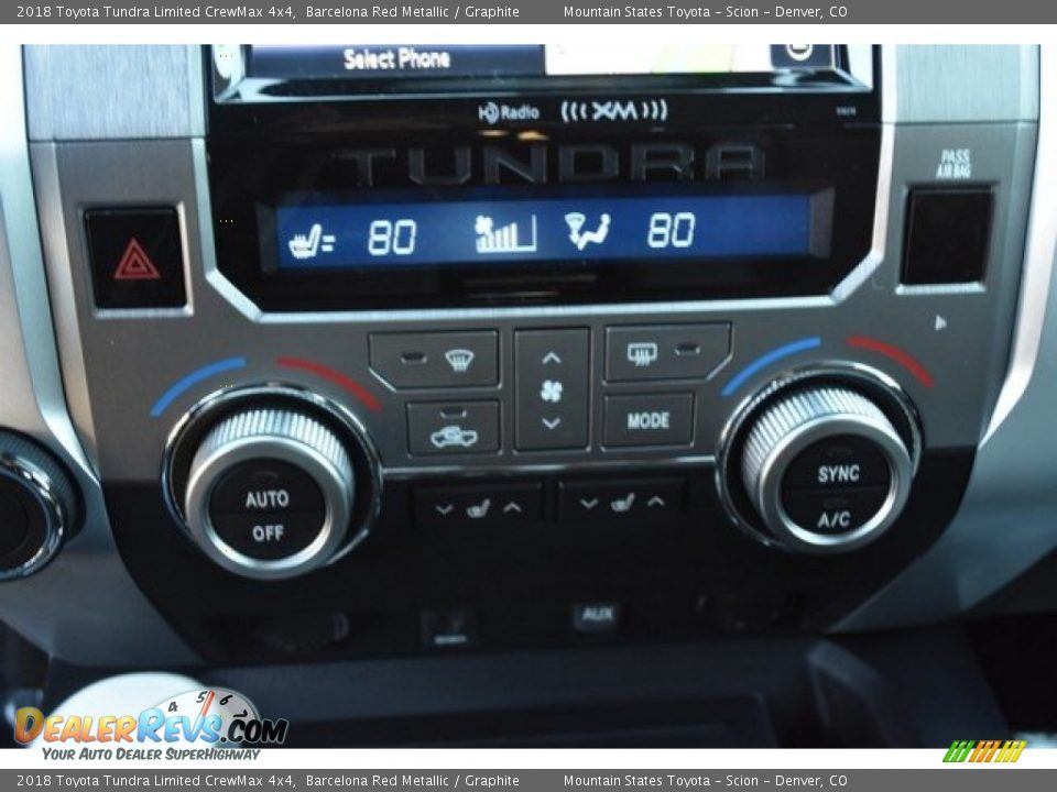 2018 Toyota Tundra Limited CrewMax 4x4 Barcelona Red Metallic / Graphite Photo #29